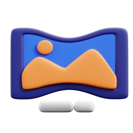 Panorama-Anzeige  3D Icon