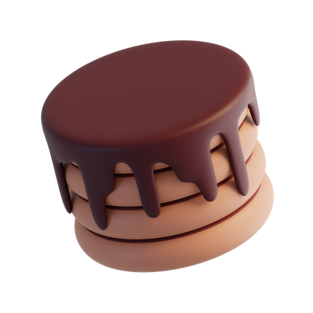 Panqueca de chocolate  3D Icon