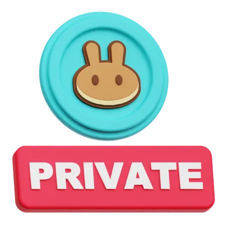 Pancakeswap privado  3D Icon