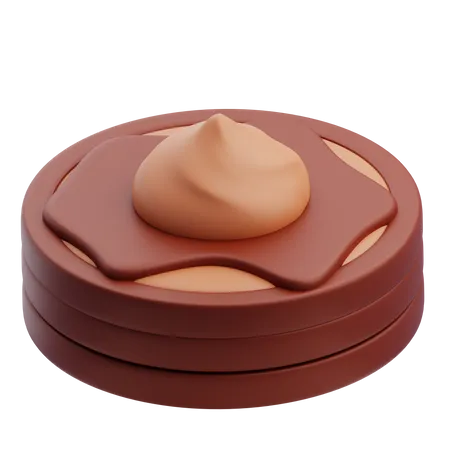 Panqueque de chocolate  3D Icon