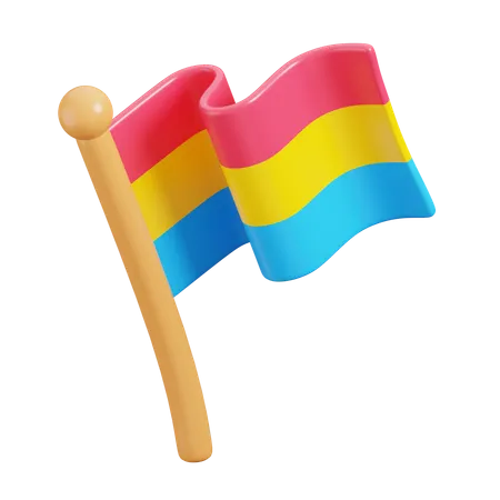 Pansexual Flag  3D Icon