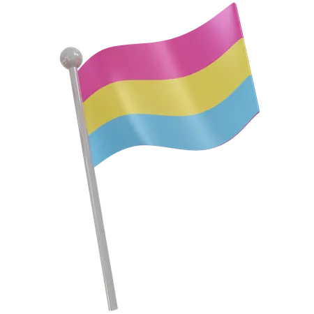 Pansexual Flag  3D Flag