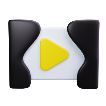 Pantalla de cine  3D Icon