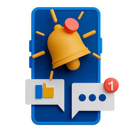 Pantalla de notificación  3D Icon