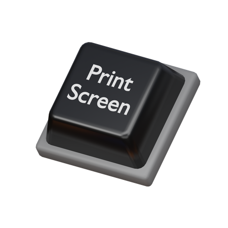 Pantalla de impresión de teclas  3D Icon