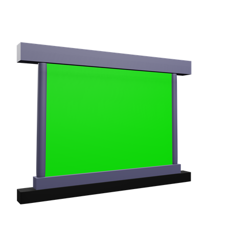 Pantalla verde  3D Icon