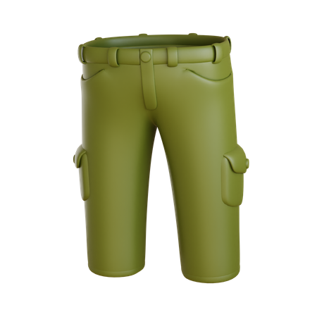 Pantalon cargo  3D Icon