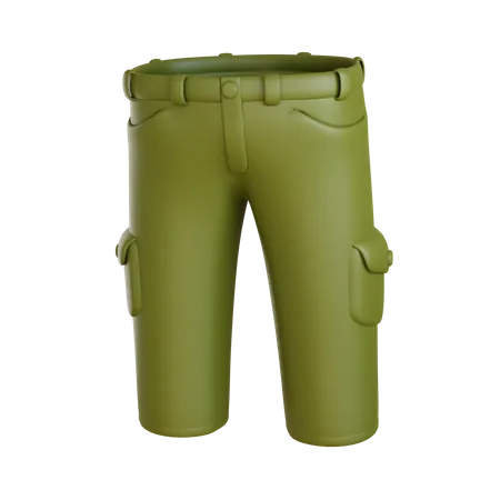 Pantalon cargo  3D Icon