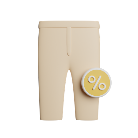 Réduction sur les pantalons  3D Icon