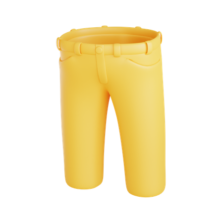 Pantalon recto mujer  3D Icon