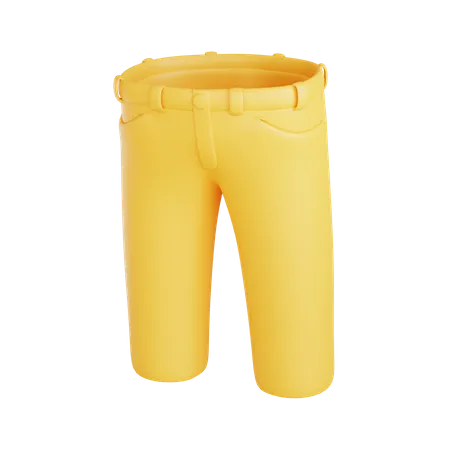 Pantalon recto mujer  3D Icon