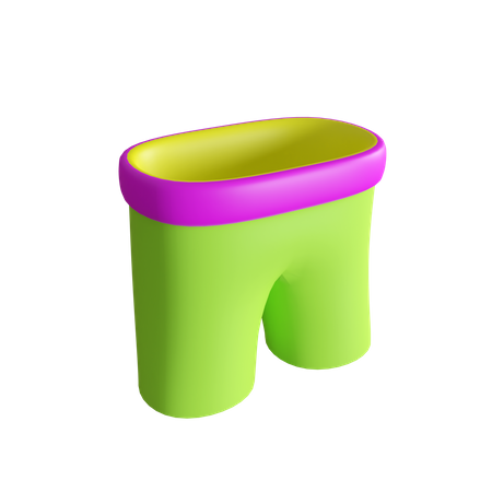 Pantalones cortos  3D Icon