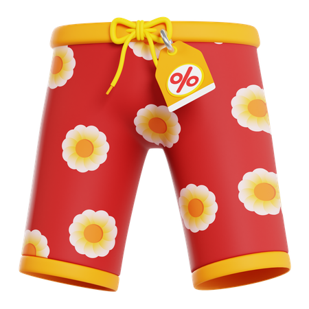 Pantalones cortos de descuento  3D Icon