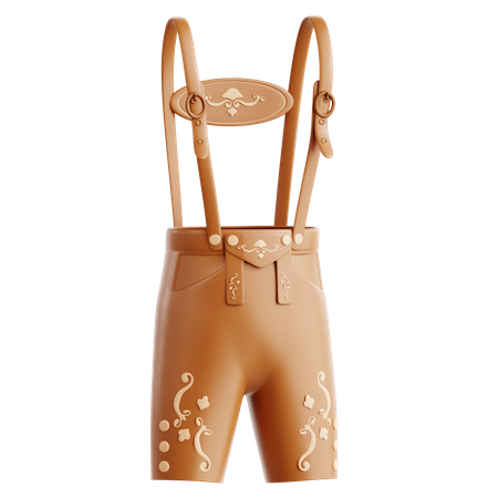 Pantalones de cuero  3D Icon