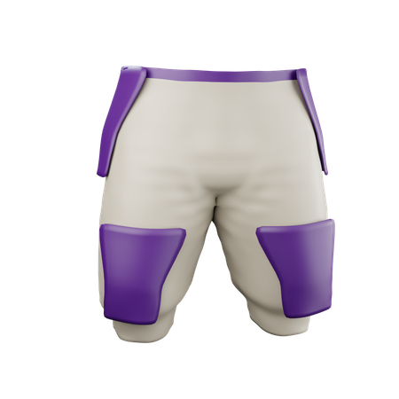 Pantalones de futbol americano  3D Icon