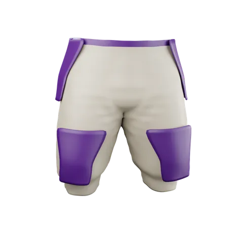 Pantalones de futbol americano  3D Icon