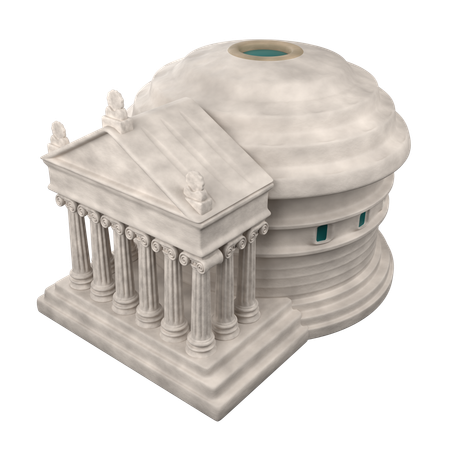 Pantheon-Tempel  3D Icon