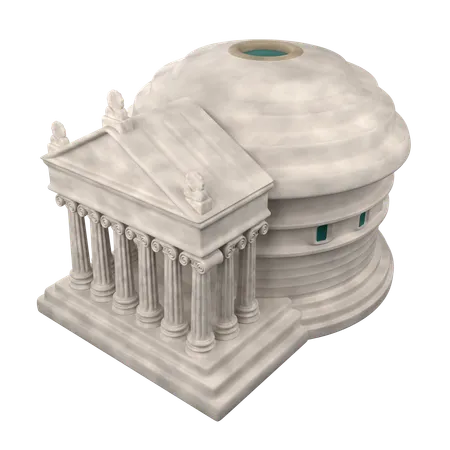 Pantheon-Tempel  3D Icon