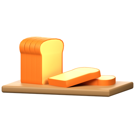 Pão  3D Icon