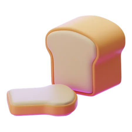 Pão  3D Icon