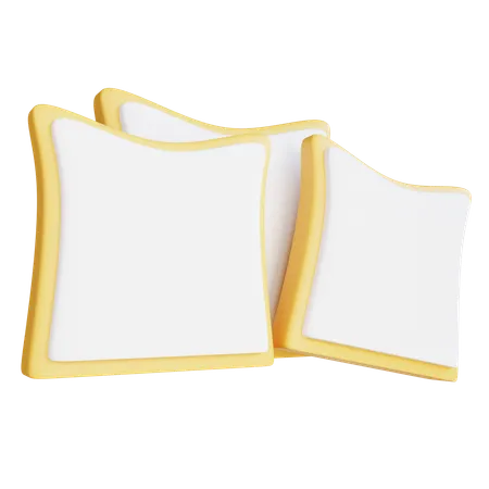 Pão  3D Icon