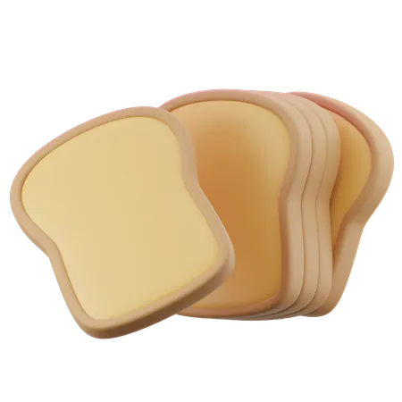 Pão  3D Icon