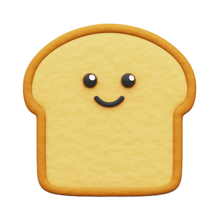 Pão  3D Icon