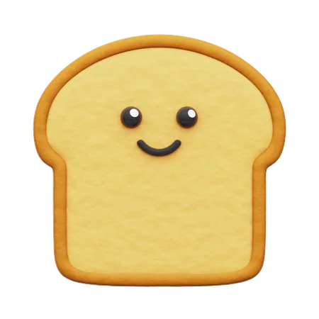 Pão  3D Icon