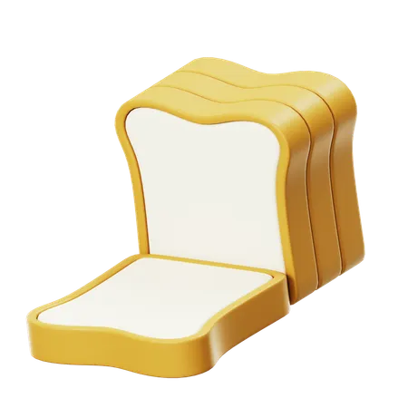 Pão  3D Icon