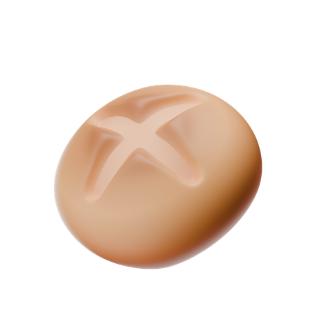 Pão  3D Icon