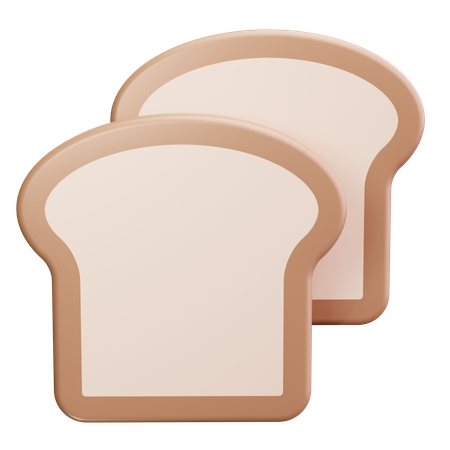 Pão  3D Icon