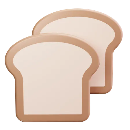 Pão  3D Icon