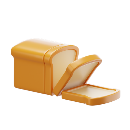 Pão  3D Icon