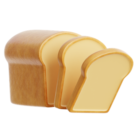 Pão  3D Icon