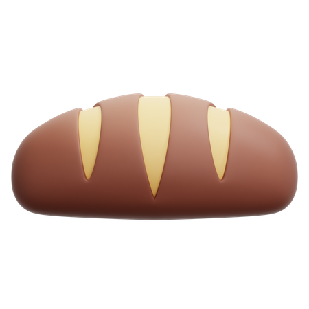 Pão  3D Icon