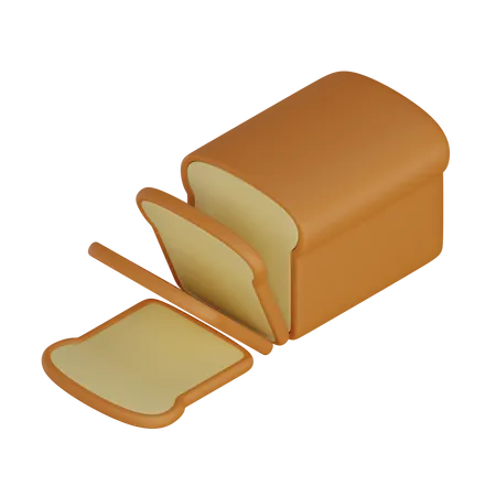 Pão  3D Icon