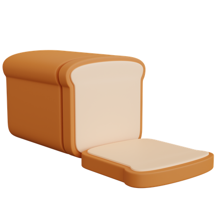 Pão  3D Icon