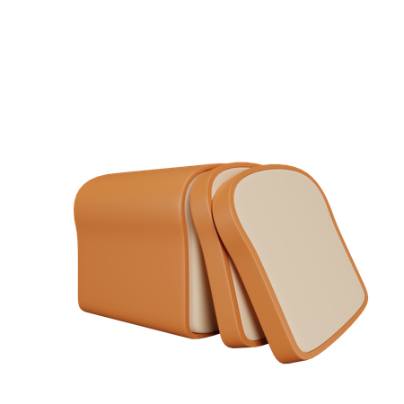 Pão  3D Icon