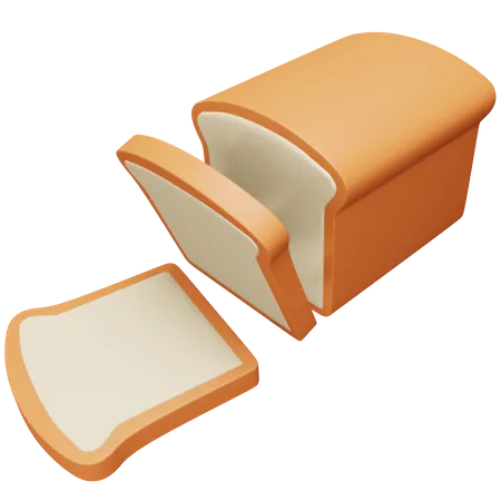 Pão  3D Icon