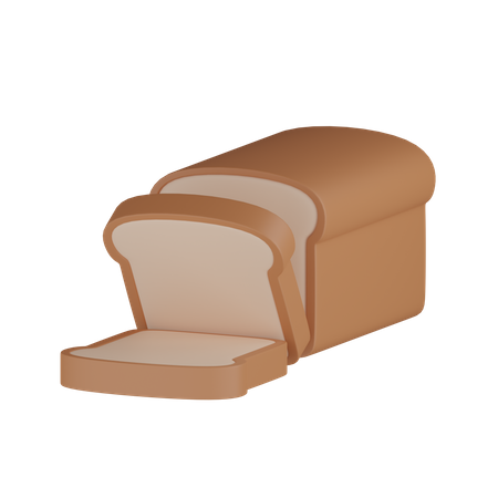 Pão  3D Icon