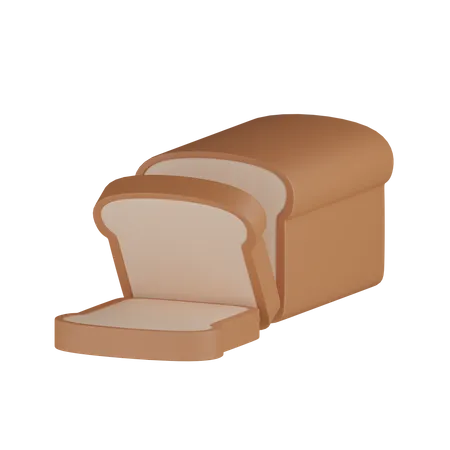 Pão  3D Icon