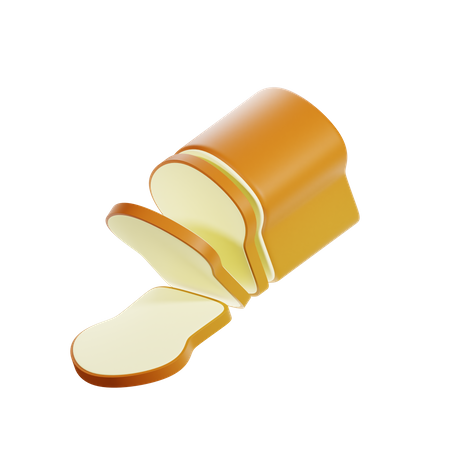 Pão  3D Icon