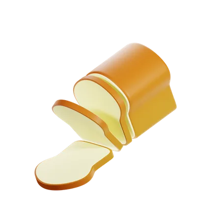 Pão  3D Icon