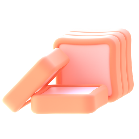 Pão  3D Icon