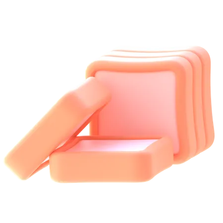 Pão  3D Icon