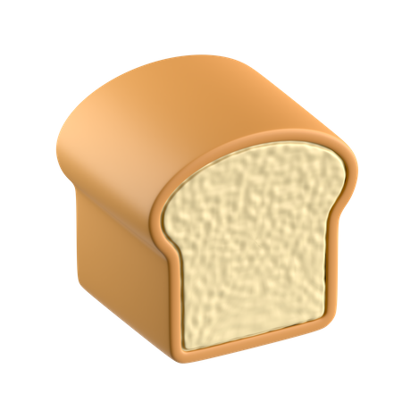 Pão  3D Icon