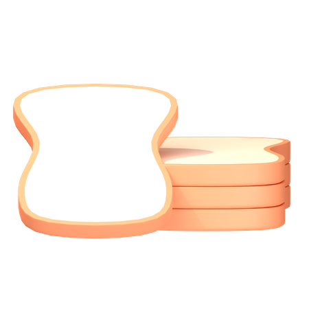 Pão  3D Icon