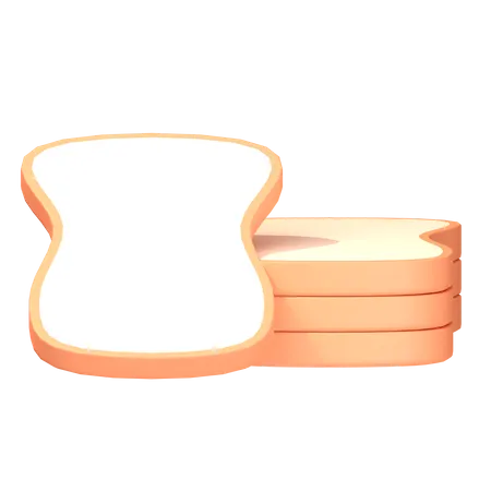 Pão  3D Icon