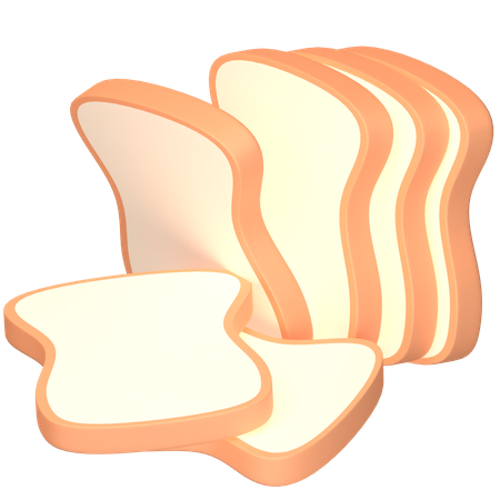 Pão  3D Icon