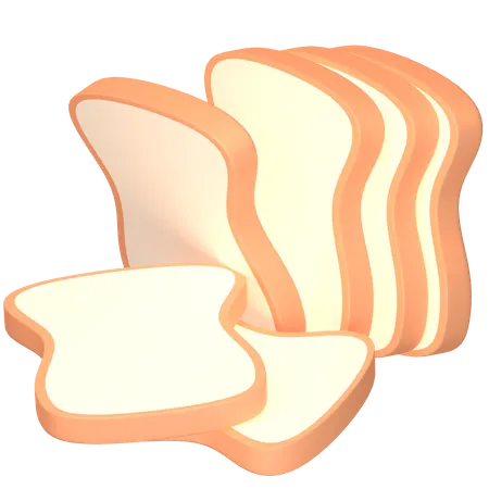 Pão  3D Icon